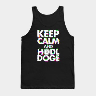 Keep calm and hodl doge Tank Top